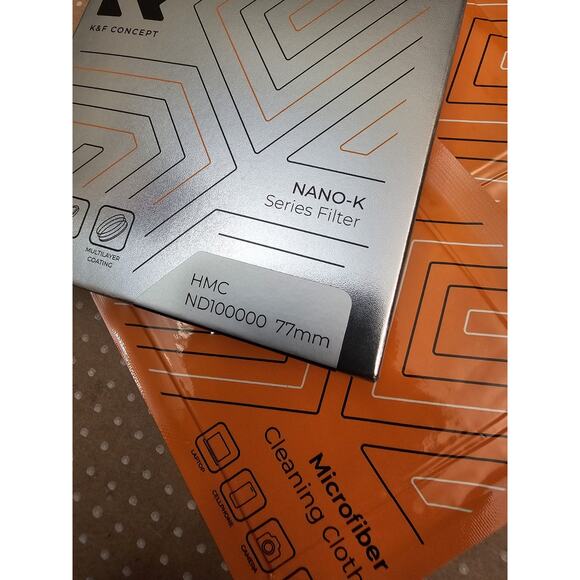 K&F Concept Nano-k Series Filter 77mm HMC ND100000 + 3 Microfiber Cleaning Cloth - Picture 2 of 10
